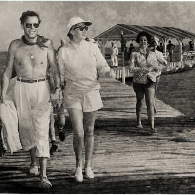 Rita Hayworth and Dick Haymes at the Casa Marina Hotel