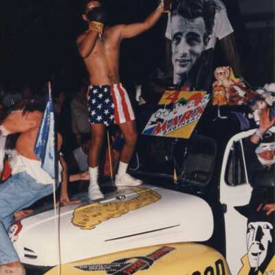 A float in the parade.