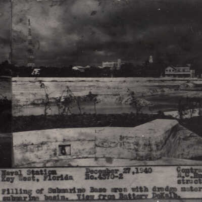 Panoramic View of the U.S. Navy Submarine Base Development