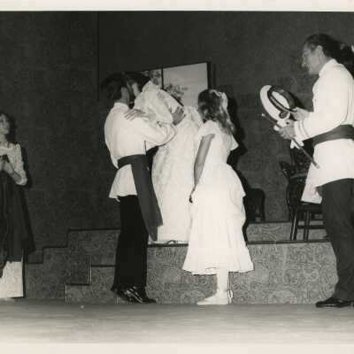 An unknown group of people in a play