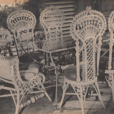 Wicker Table and Chairs