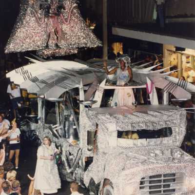 A float in the parade.