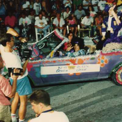 A float in the parade.