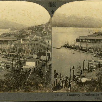 Cannery Tenders in Winter Quarters, Ketchikan, Alaska