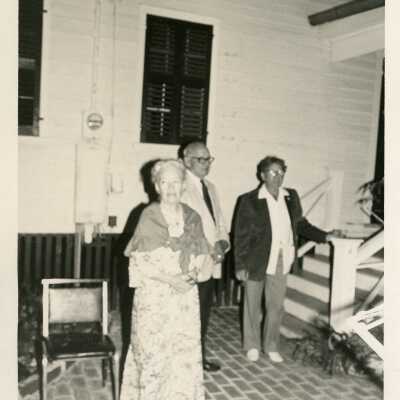 Unknown people at a party