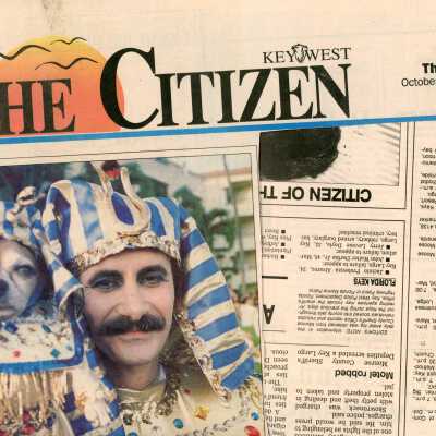 Multiple articles in the Key West Citizen about Fantasy Fest.