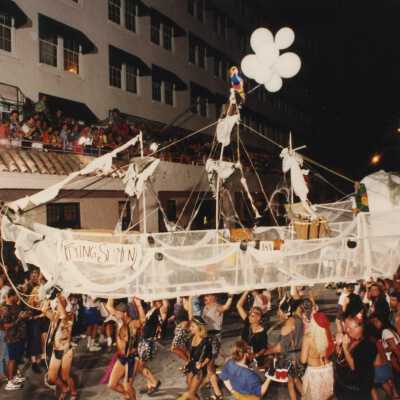A float in the parade.