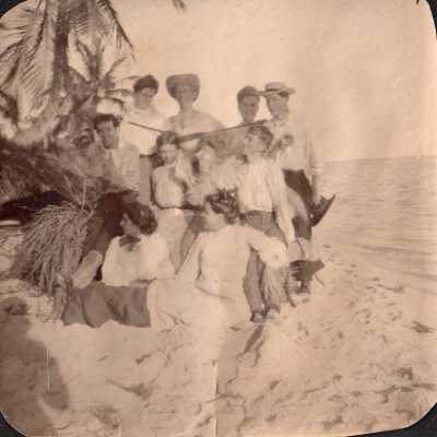 Unknown group at beach: Copyright: © Key West Art & Historical Society; Origformat: Print-Photographic