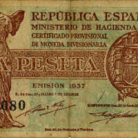 Republica de Espanola 1 Peseta Note