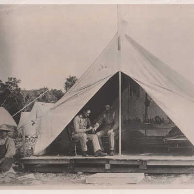 Florida East Coast Railroad first aid tent