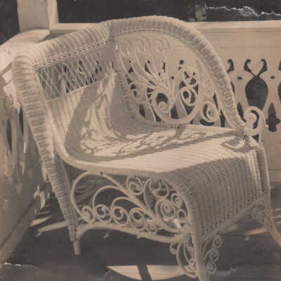 Wicker corner chair