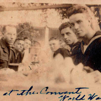 Servicemen in Uniform Lunching at the Convent of Mary Immaculate