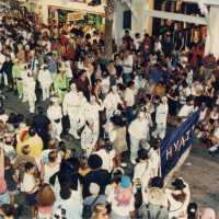 An unknown group of people part of the parade.
