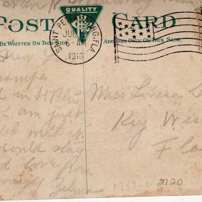 St. Petersburg, Florida, 2nd Avenue North from City Park: © Key West Art & Historical Society