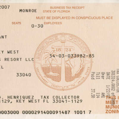 Business Tax Receipt Atlantic Shores