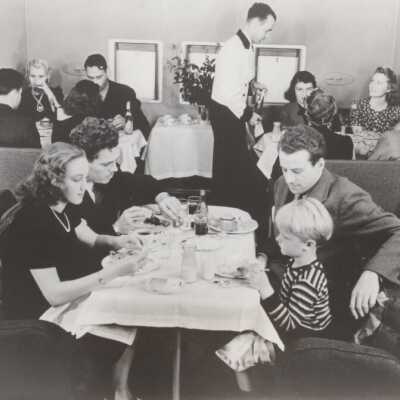 Dining room aboard a Pan Am flying boat: Copyright: © Key West Art & Historical Society; Origformat: Print-Photographic
