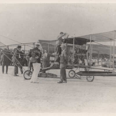 Men with McCurdy's plane