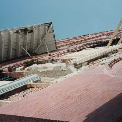 One of the exterior walls.