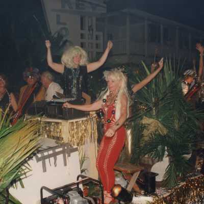 A float in the parade.