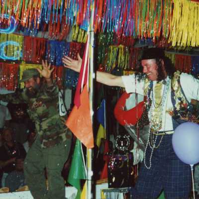 A float in the parade.
