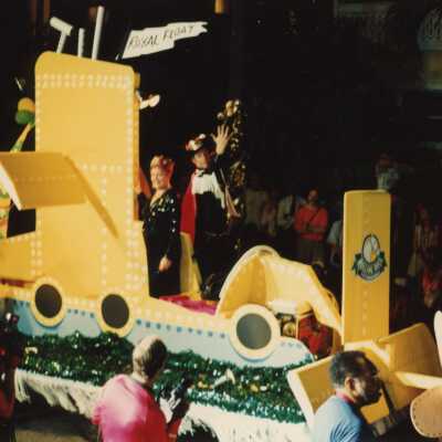 A float in the parade.