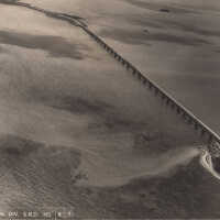 Aerial view of Bahia Honda Bridge