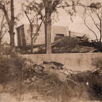 Damaged church