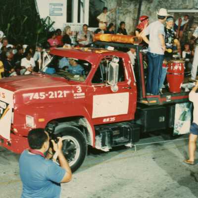 A float in the parade.