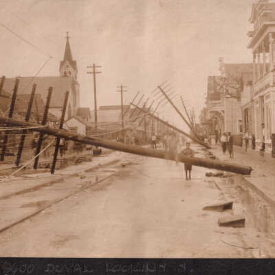 Storm damage on Duval Street