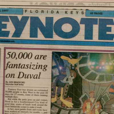 Multiple articles about Fantasy Fest in the Florida Keys Key Noter.