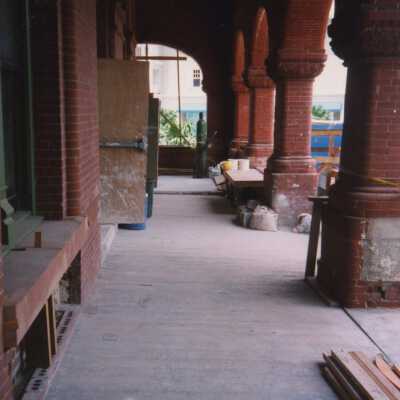 The porch.