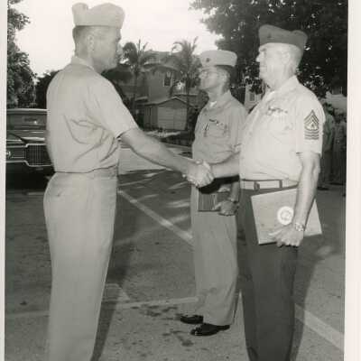 Three Unknown U.S. Navy Men