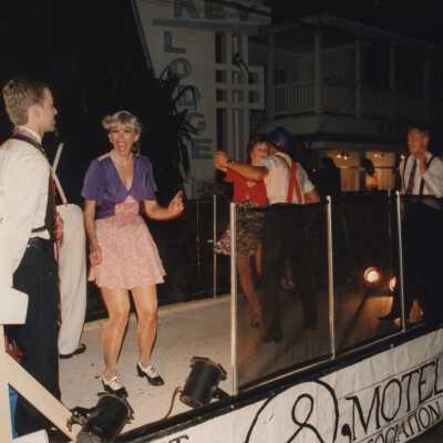 A float in the parade.