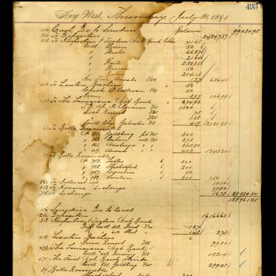Ledger from Key West Business