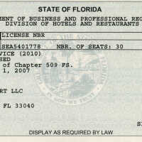 Division of Hotels and Restaurants License for Atlantic Shores