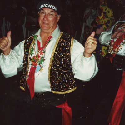 Unknown man dressed up.