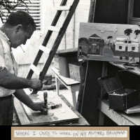 Mario Sanchez in his Studio Under the Trees