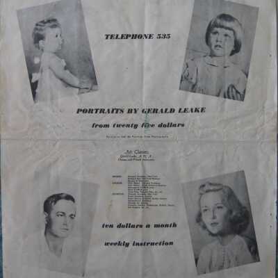 Gerald Leake Portrait Advertisement