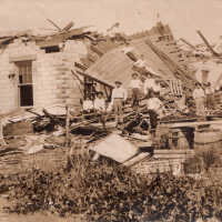 Damaged Manuel Lopez & Co. Factory building