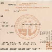          Business Tax Receipt Atlantic Shores; Copyright: @ Key West Art & Historical Society; Origformat: Print-Photographic
   