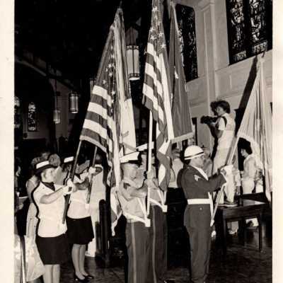 Honor guard in a church: Copyright: © Key West Art & Historical Society; Origformat: Print-Photographic