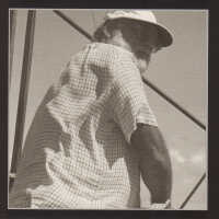 Ernest Hemingway on board the PILAR