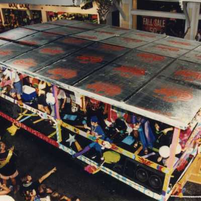 Float in the parade.