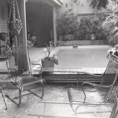 Unknown patio and pool: Copyright: © Key West Art & Historical Society; Origformat: Print-Photographic