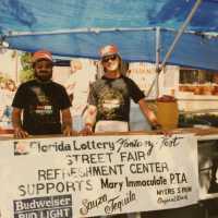 FF street booth for refreshments.