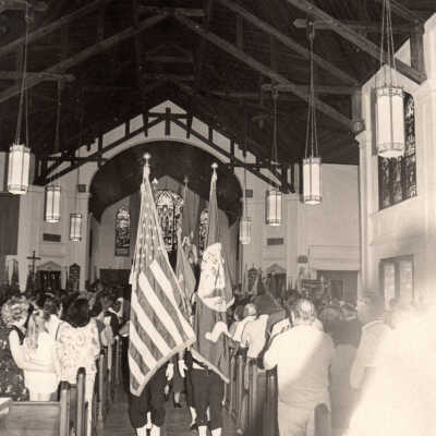 U.S. Navy Color Guard at St. Paul's Episcopal Church