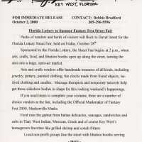 Press release about the Florida lottery being a Fantasy Fest sponsor.