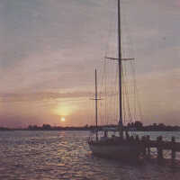 Tropical sunset in Florida