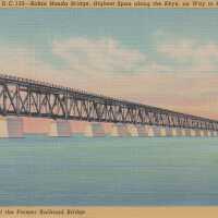 Bahia Honda Bridge, Highest Span Along the Keys, on Way to Key West, Fla.