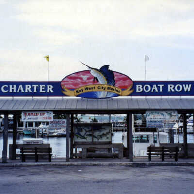 Charter Boat Row Sign